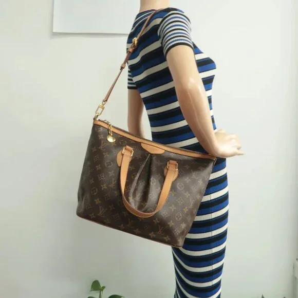 100% Authentic Louis Vuitton Palermo Brown Monogram Canvas Satchel - Picture 12 of 12